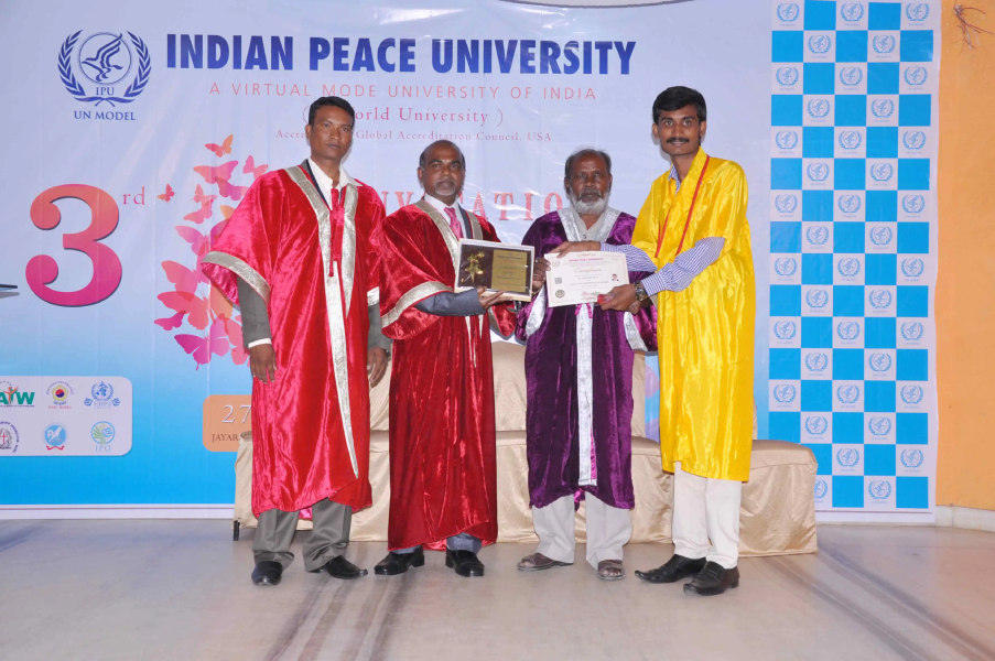 Young Entrepreneur Award <br>Indian Peace University